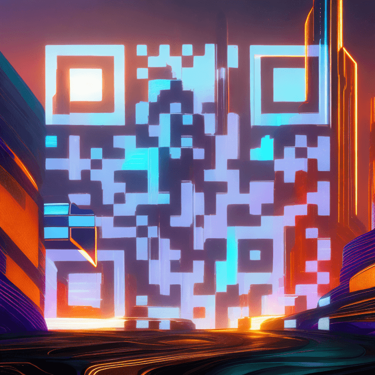 مثال کد QR هوش مصنوعی شماره 3