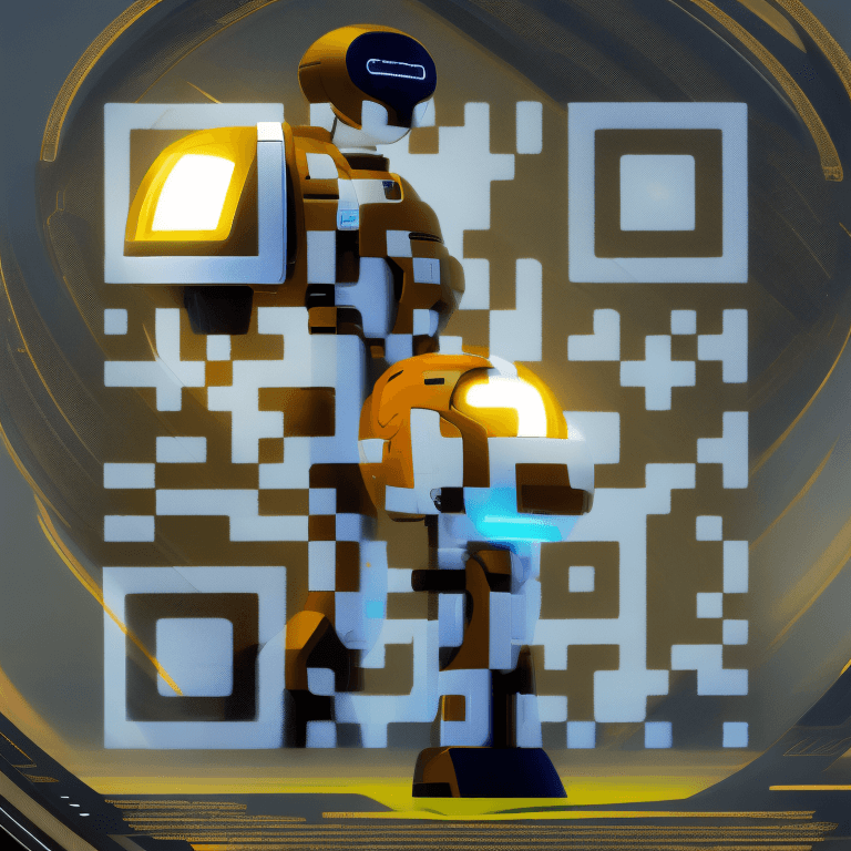 مثال کد QR هوش مصنوعی شماره 5