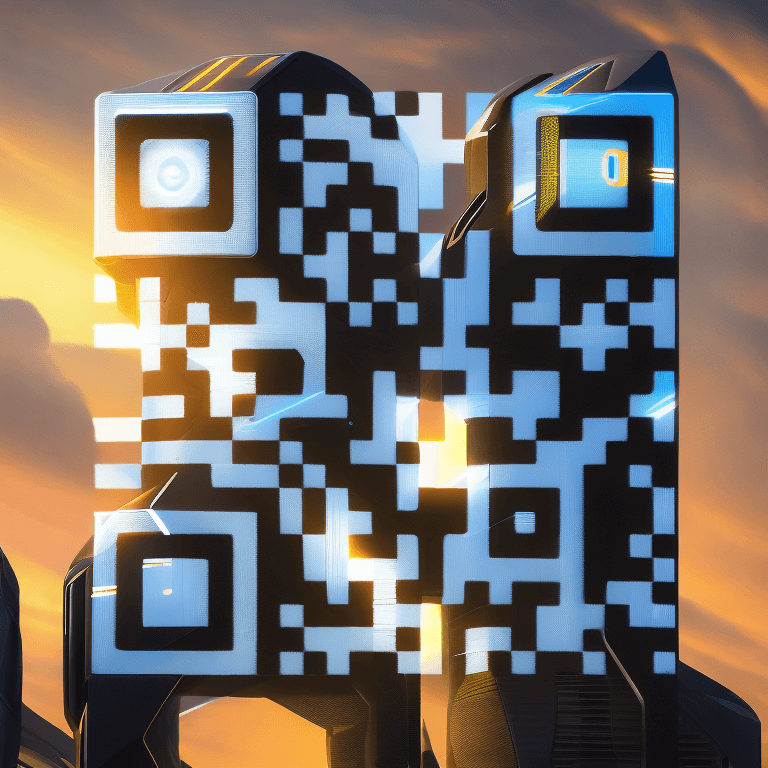 مثال کد QR هوش مصنوعی شماره 6