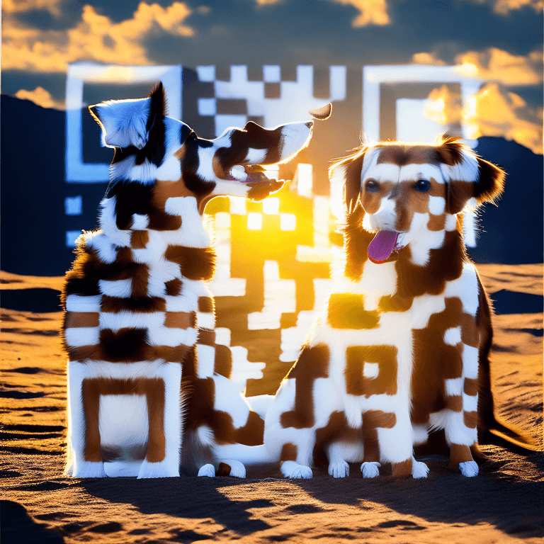 مثال کد QR هوش مصنوعی شماره 2